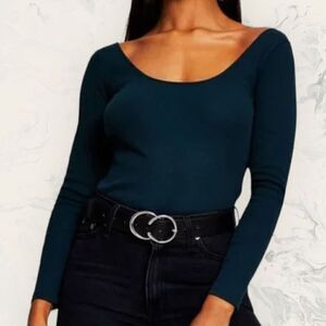 NWOT River Island Green Long Sleeve - Size 10 - Olive Green